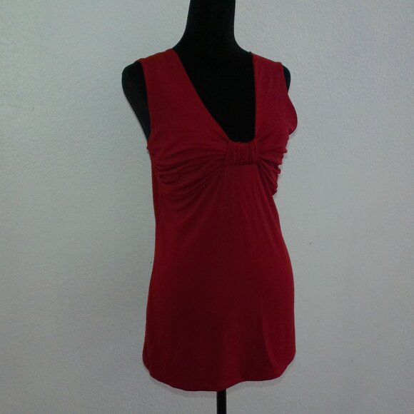 Green & brown V-neck Tank Top - Picture 5 of 8